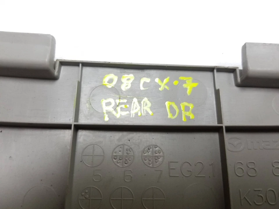 07-09 Mazda CX-7 Inserto de maletero Cubierta Panel Borde Cubierta de altavoz 4 piezas OEM Foto 3 de 4