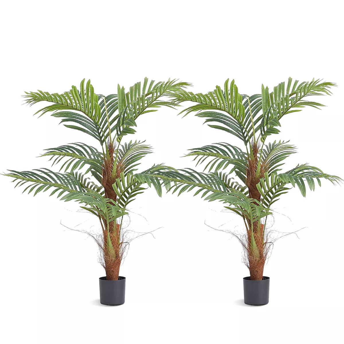 VEVOR Artificial Areca Palm Tree 4ft Tall Faux Tropical Palm Silk