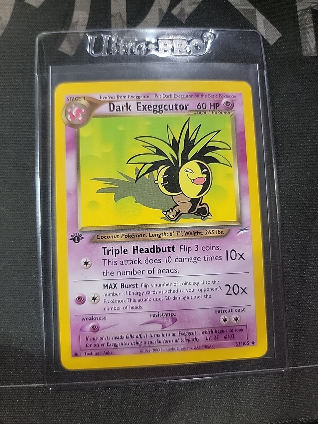 Pokemon Card - 1st Edition Dark Exeggcutor Neo Destiny 33/105
