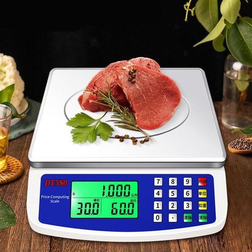 30kg/1g Large Digital Kitchen Scale Price Computing Scale for Meat Vegetables - Picture 7 of 12