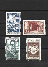 844- France - LOT de 4 timbres 1944-45 YT 661 - 662 - 668 - 669  Neuf **