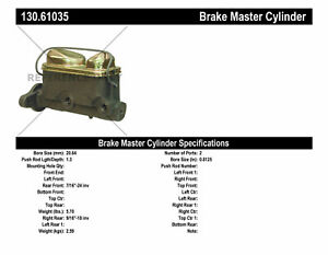 Centric Parts 130.61015 Brake Master Cylinder 