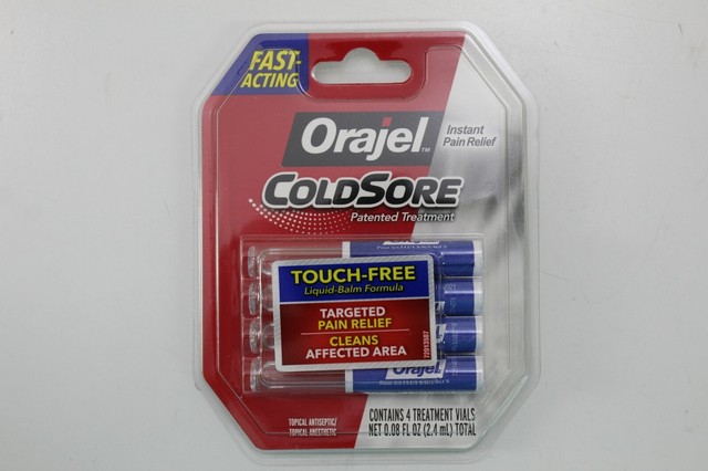 orajel cold sore treatment  vials total exp   sale