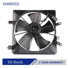 Right Radiator AC Condenser Cooling Fan Assembly For 2001-2005 Honda Civic 1.7L