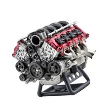V8 Engine Model Building Kits Internal Combustion DIY Hobby For Adults