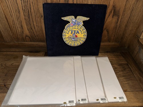 FFA Scrapbook Never Used With 10 Pages Inside And Comes With 4 Packs Of 10 Pages