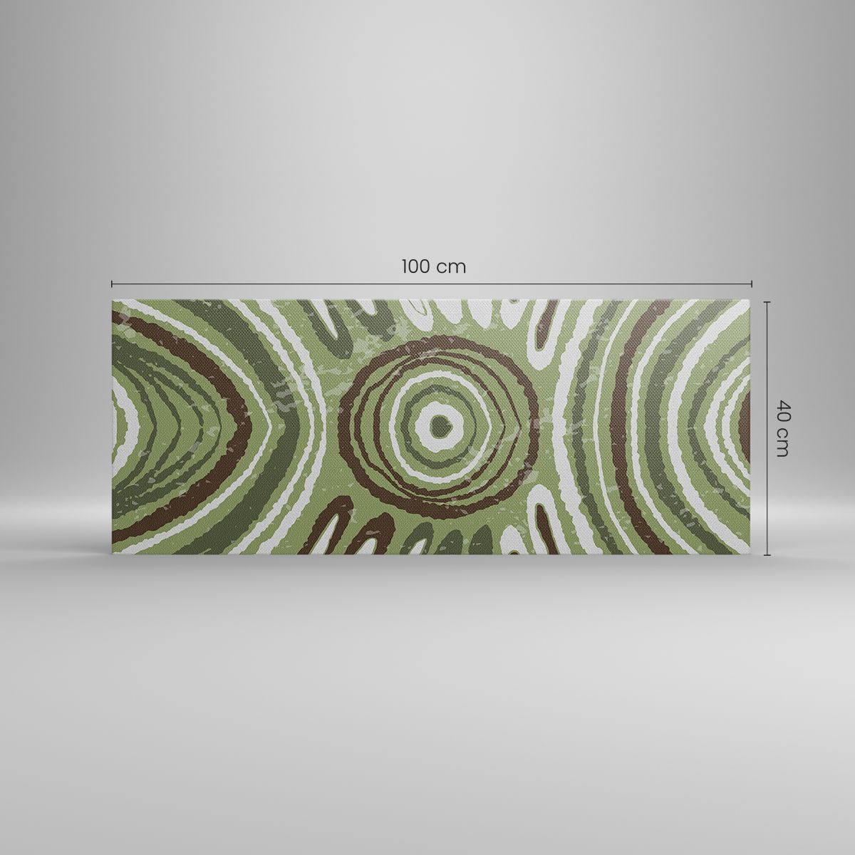Tableau Impression Sur Toile 100x40 Cm - Motif Fleur élégant, Multicolore, Blanc - Neuf