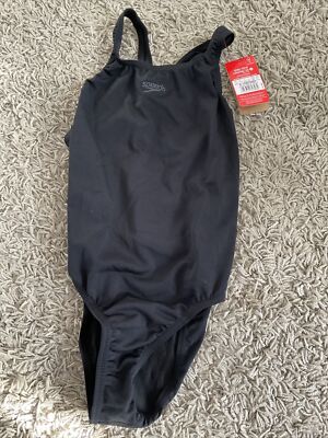 Speedo Eco Essential Endurance Medalist Badeanzug - Schwarz - 11-12 Jahre