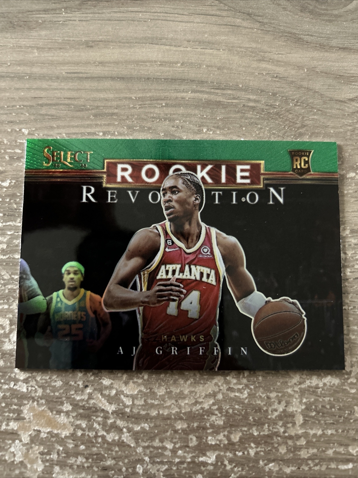 AJ Griffin 2022-23 Panini Select #15 Rookie Revolution Green Holo Prizm