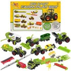 Tractor Set Metal Diecast Farm Truck Vehicle Animal Model Kit Toy Playset 22 Pcs