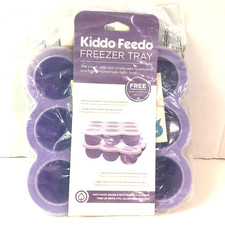 Kiddo Feedo Freezer Tray w/Clear Lid Purple 2 Oz Portions Homemade Baby Food NEW