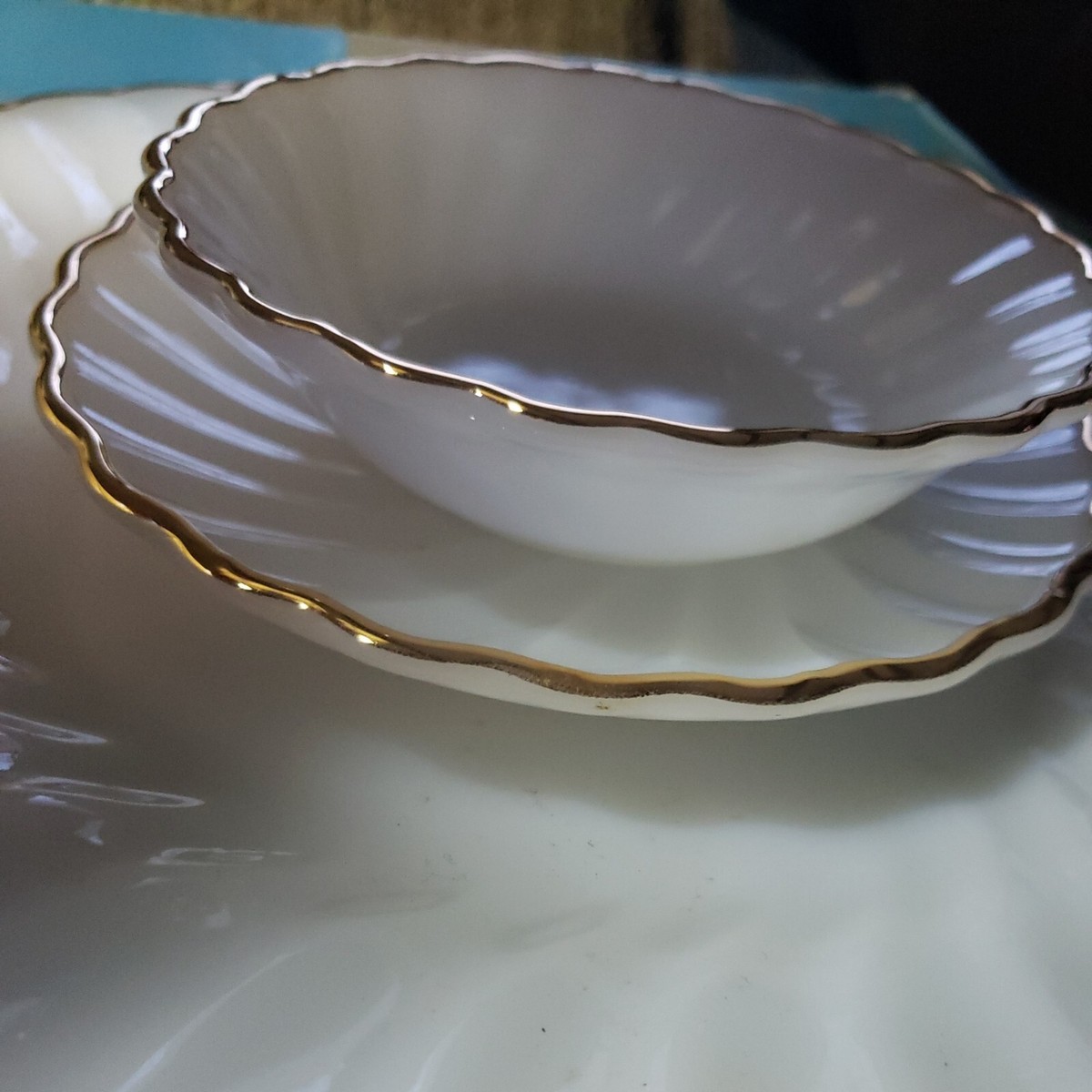 Vintage Fire King- Anchor Hocking - Golden Shell Luncheon