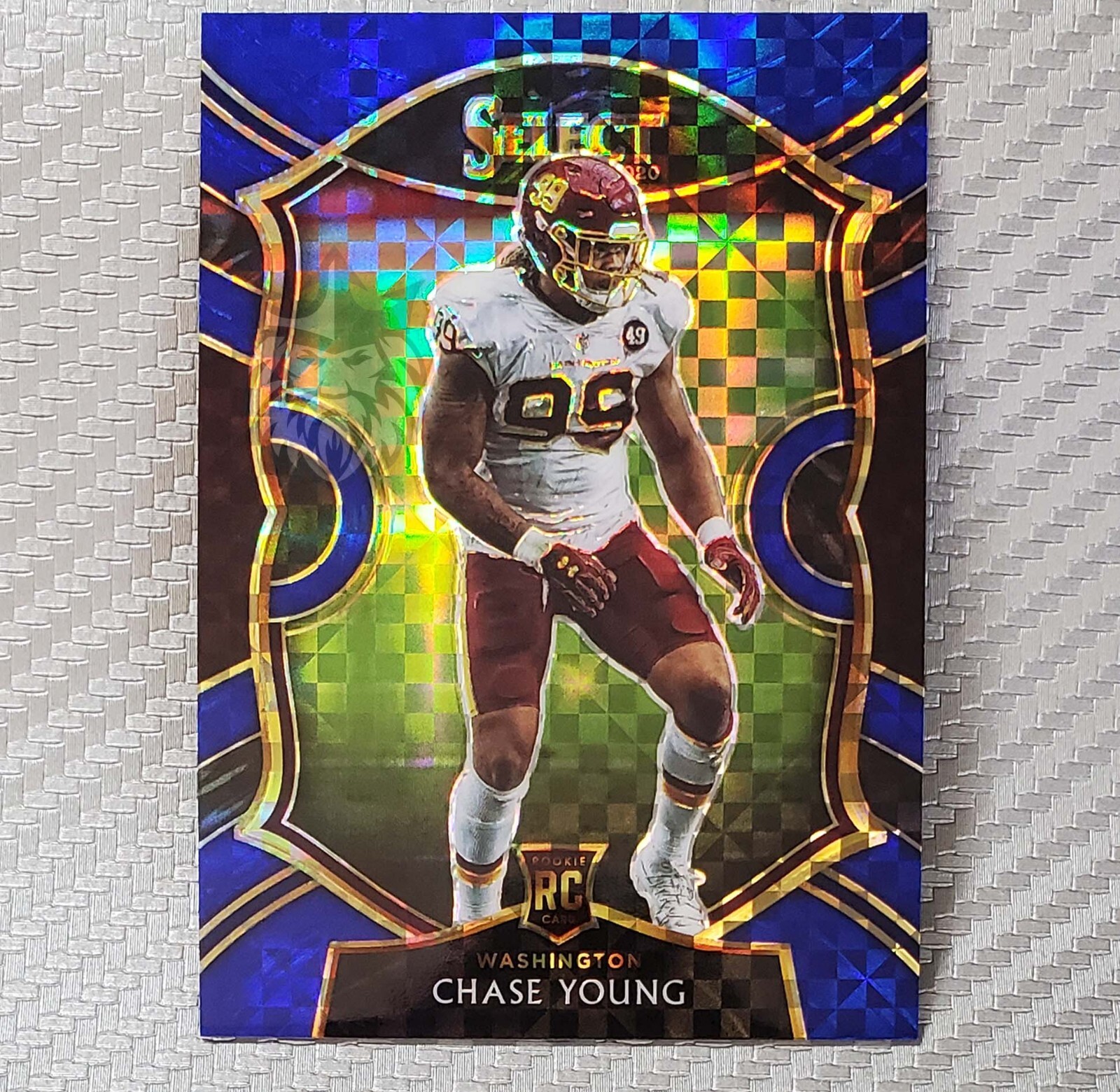 Chase Young RC SP 152/175📈2020 Select Concourse Blue Prizm 64 Commanders Saints