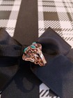 Genuine Larimar & Sleeping Beauty Turquoise Ring in SIZE 6 — photo 9