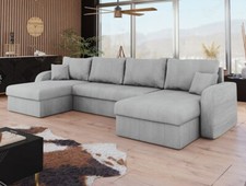 Ecksofa Karol U Cord Eckcouch Polsterecke Schlafsofa Ecke Schlaffunktion M24
