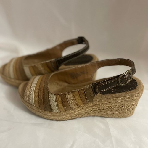 Mudd Eurich Women's Wedge Espadrilles Neutral Color Size 7.5 - Picture 5 of 6