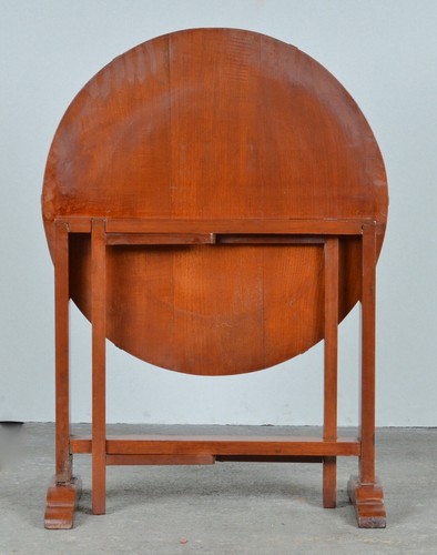 LOVELY MAHOGANY TILT TOP GLAZED CHINOISERIE SIDE OCCASIONAL TABLE - Picture 4 of 10