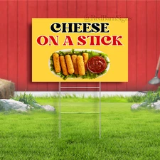 Cheese On A Stick Indoor Outdoor Yard Sign