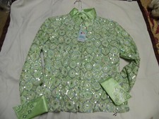 Rhc Equestrian Show Shirt Jacket Margarita Lime Holiday Shirt Med