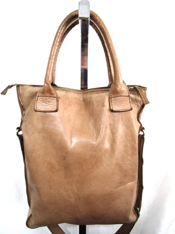 Cowboysbag Large Brown Leather Crossbody Satchel Purse - Image 2 of 4