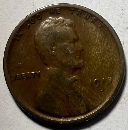 1918-S - Lincoln Wheat Cent - Good Or Better