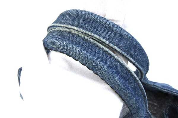 Prada Tote Bag Canapa B1877B Blue Denim Used Handbag Logo Bag Ladies thumbnail 6