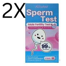 2X Sperm Test Male Fertility Test 99% Accuracy Sperm Count at  Home Test