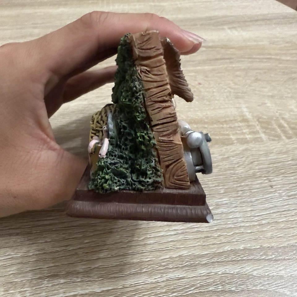 Vintage Fishin Time Resin Decorative Tabletop Clock Nikko Quartz Slifka Sales Co - Image 4 of 4