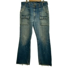 Used Levi's Denim Pants 70s vintage OLD Stamp 38 Orange Tab G Jeans Zi