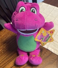 NWT Mattel Fisher-Price - Barney's World Plush - BARNEY 8 inch