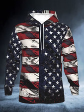 Graphic of The American Flag 3D All Over Print Hoodie - Adults  Youth