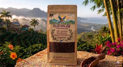 100% Jamaican Blue Mountain Coffee Beans Dark Roasted 10 Pounds 1 Pound Bags