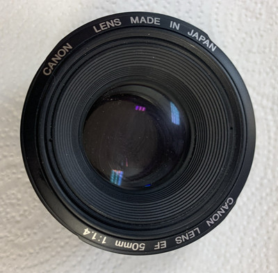 Canon EF 50mm 1:1.4 Ultrasonic Camera Lens USED.  (a4)