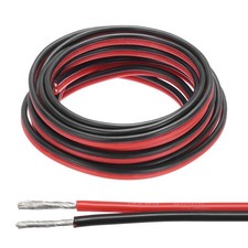 12 Gauge Wire 2 Conductor Electrical Wire 16.4FT Red Black Cable Tinned