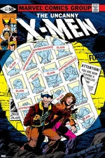 Marvel The Uncanny X-Men #141 1980 Bronze Age Comic Wolverine 12x8in Metal Sign