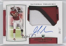 2019 National Treasures Rookie Green Numbers 10/17 Hakeem Butler Patch Auto 0st9