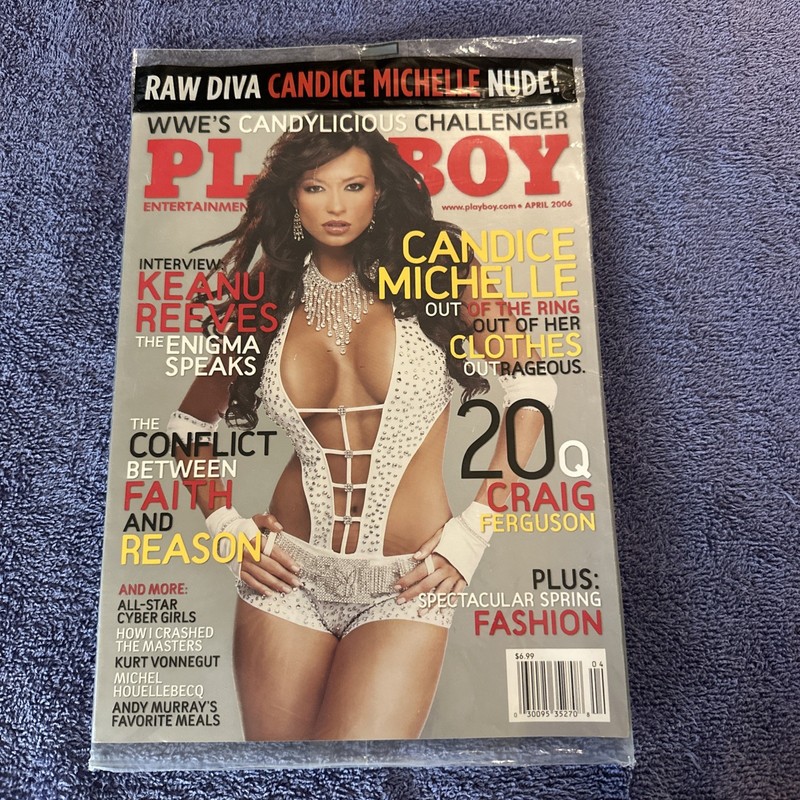 Playboy Magazine April 2006 Candice Michelle Factory Sealed Unopened Unread