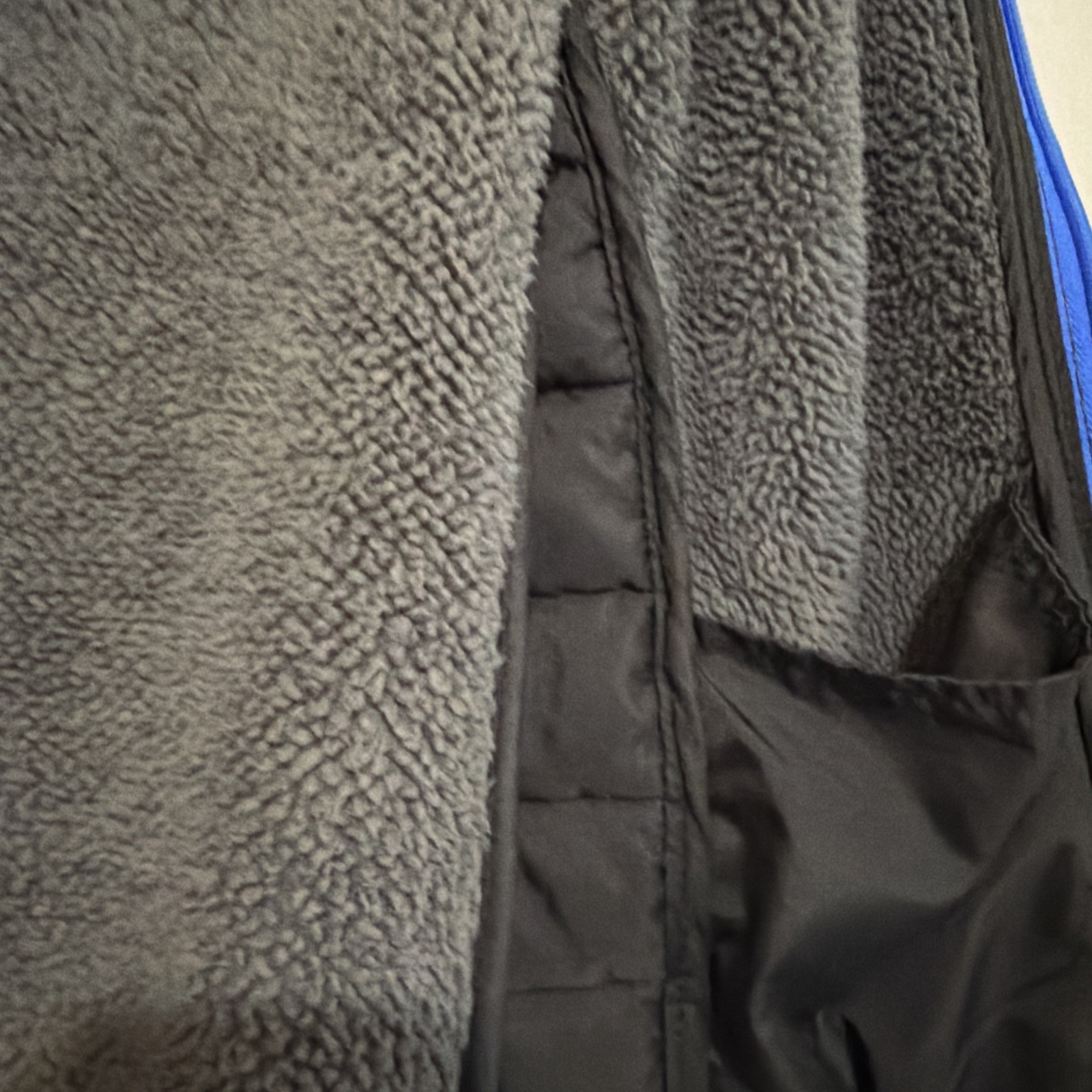 Free Country Boys' Youth Hybrid Vest SHERPA Polyester Gray LARGE 14/16 image 4