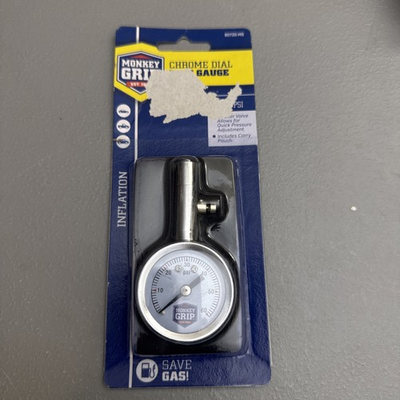 #ad #ad Monkey Grip Tire Pressure Gauge 0 to 60 PSI with Black Case $9.95