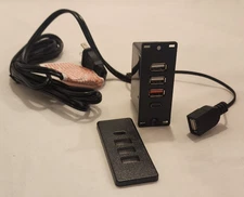 Mountable - 5 Port USB Hub - 3 USB-A, 1 Stand Alone USB-A, 1 USB-C outlet