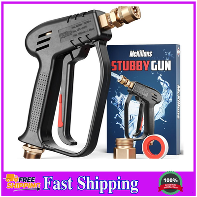 #ad #ad McKillans Short Pressure Washer Gun with Replacement M22 Inlet with 1 4” Quick $53.17
