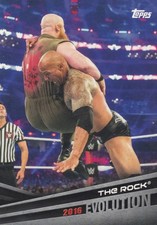 2018 Topps WWE Evolution The Rock Trading Card
