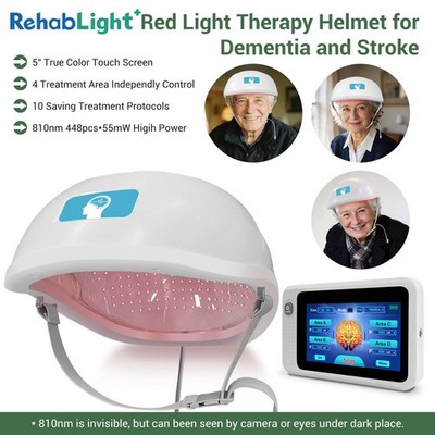 810nm Red Light Helmet 4 Independent Zones for Cognitive Enhancement Parkinson