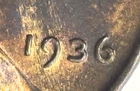 1936 Lincoln Wheat Penny Error Doubled Die Obverse Date, Liberty, Trust Tone RD