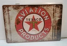 Texaco Aviation Products Tin Sign 12x8 Vintage Style Gas Oil Garage Decor