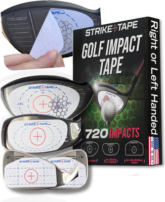 Striketape Golf Impact Tape. Right or Left Hand Clubs. 720 Residue-Free Contacts