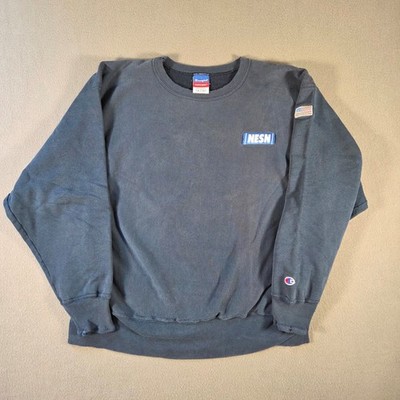 Vintage Champion Reverse Weave Sweatshirt Mens XL Navy Faded NESN Sports