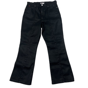 Fabienne Chapot denim riem Hammered Heart blauw