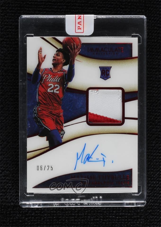 2019 Panini Immaculate Red 6/25 Matisse Thybulle RPA Rookie Patch Auto RC 06q6