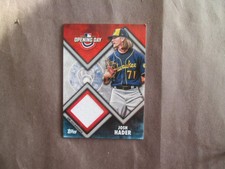 2001 TOPPS OPENING DAY RELIC BASEBALL CARD JOSH HADER MIKWAUKEE BREWERS